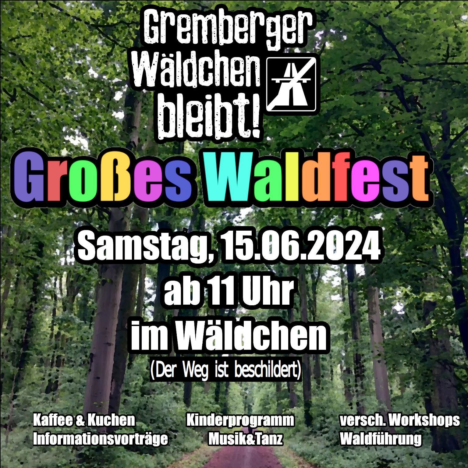 Großes Waldfest, Samstag, 15.06.2024